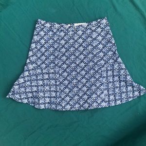 MK | Navy & White dainty circle skirt